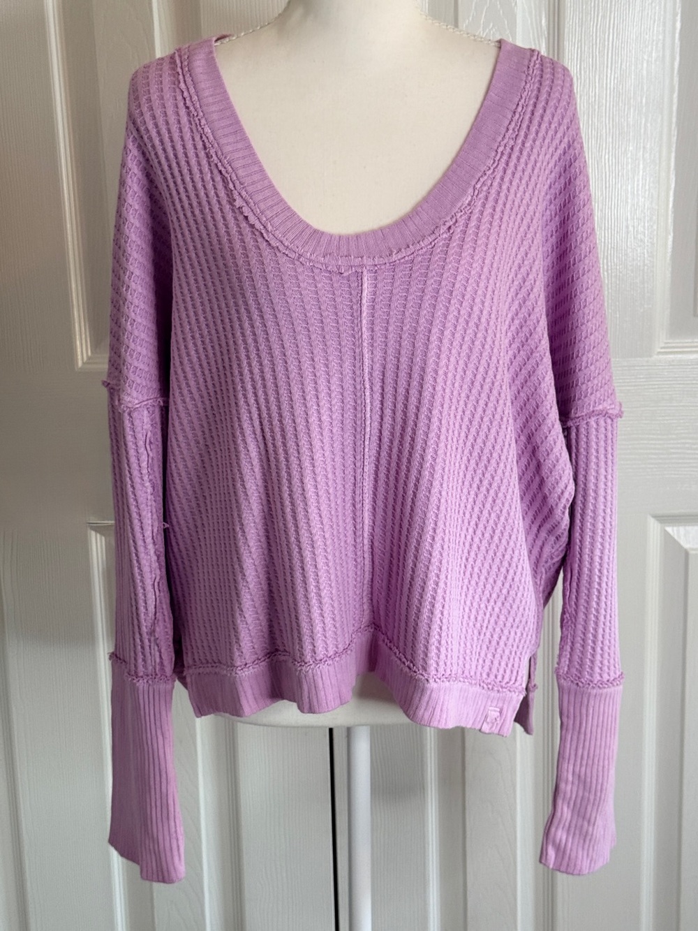 Free People We The Free New Magic Thermal Top Lilac Purple Small EUC